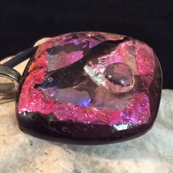 🐞 Incredible Orgonite crown chakra pendant & chrome earring set - Picture 4 of 10